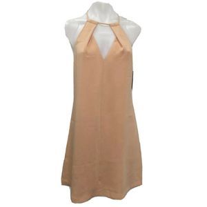 Zara Basic Collection Womens Dress Cold Shoulder Summer Dress Orange XS